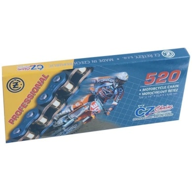 CZ 520 M Motocross-Kette 118 Glieder, Zugfestigkeit 35000 N, Gewicht 1,78 Kg