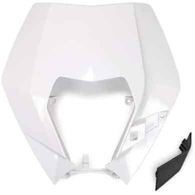 Lampenmaske für KTM ENDURO EXC 2009-2013 weiß