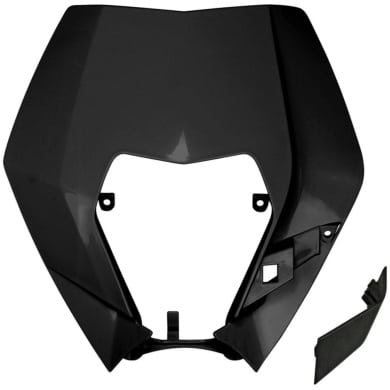 Lampenmaske für KTM ENDURO EXC 2009-2013 schwarz