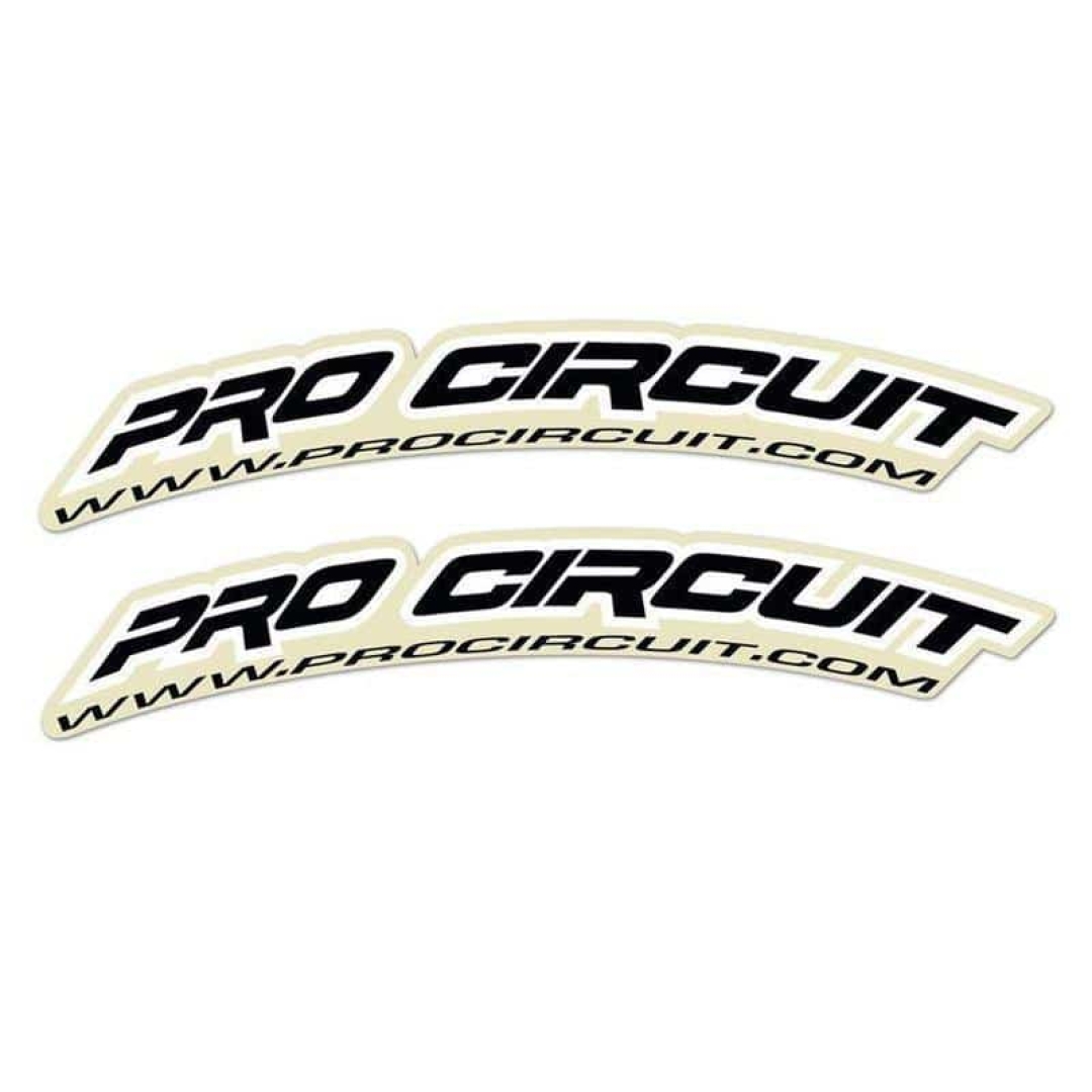 Pro Circuit Mini Kotflügel Sticker schwarz 4