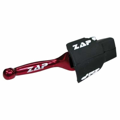 ZAP TechniX Flex-Bremshebel Kawa KX(F) 00-12, Suzuki RM(Z) 04-, Yamaha YZ(F) -07, YZF 250 -06 rot  inkl. Staubschutz