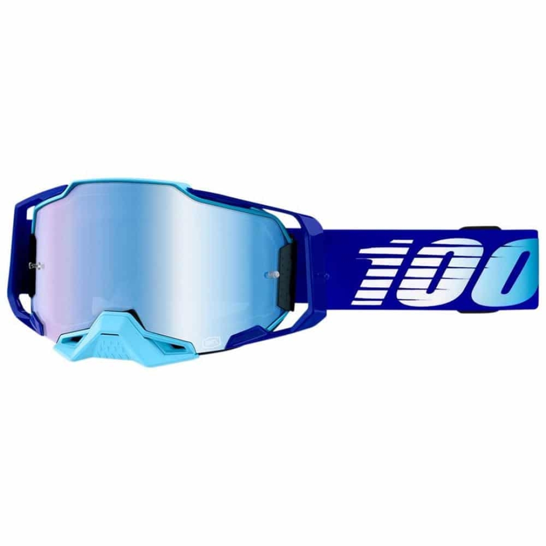 Armega | 100% Motocross Brille Royal-blau verspiegelt/blau 4