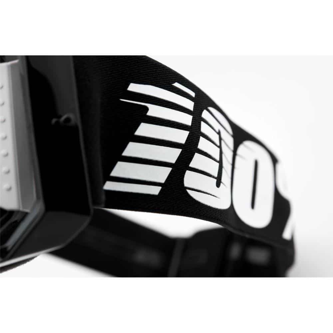Armega | 100% Motocross Brille Schwarz verspiegelt/silber 8