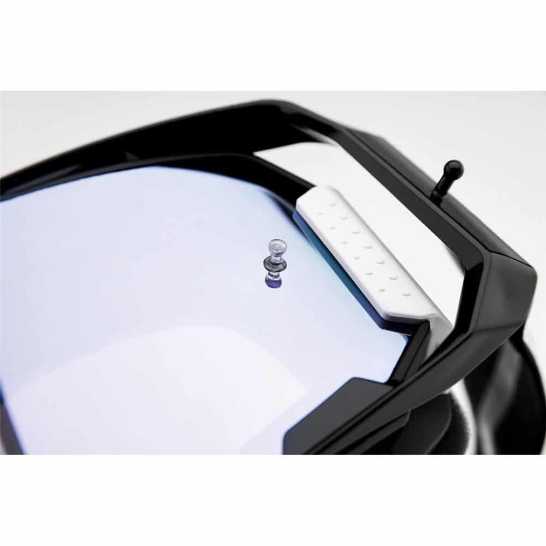 Armega | 100% Motocross Brille Schwarz verspiegelt/silber 6