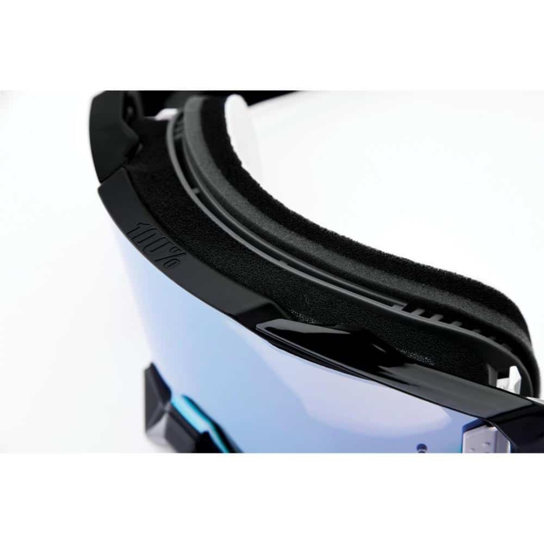 Armega | 100% Motocross Brille Schwarz verspiegelt/silber 7
