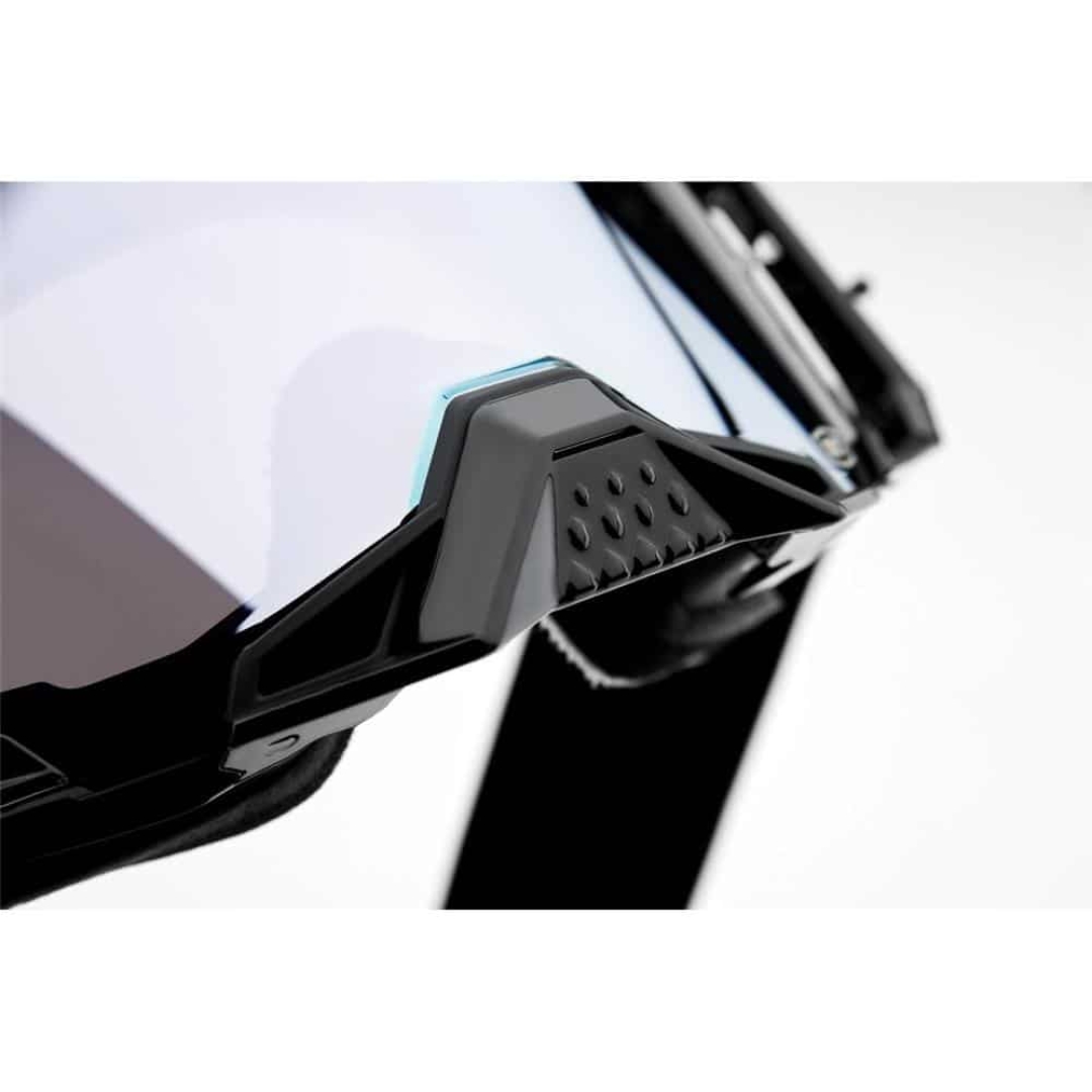 Armega | 100% Motocross Brille Schwarz verspiegelt/silber 13
