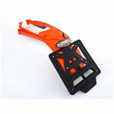 Kennzeichenhalter/Rücklicht für KTM EXC 17-19 mit Integra system Orange