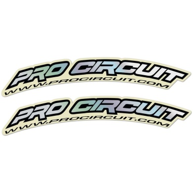 Pro Circuit Pitbike Kotflügel Sticker Hologramm 7