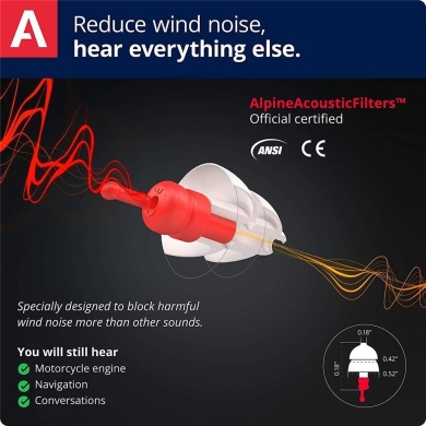 Alpine MotoSafe Pro Gehörschutz Ohrstöpsel Renn- und Touringstöpsel 5