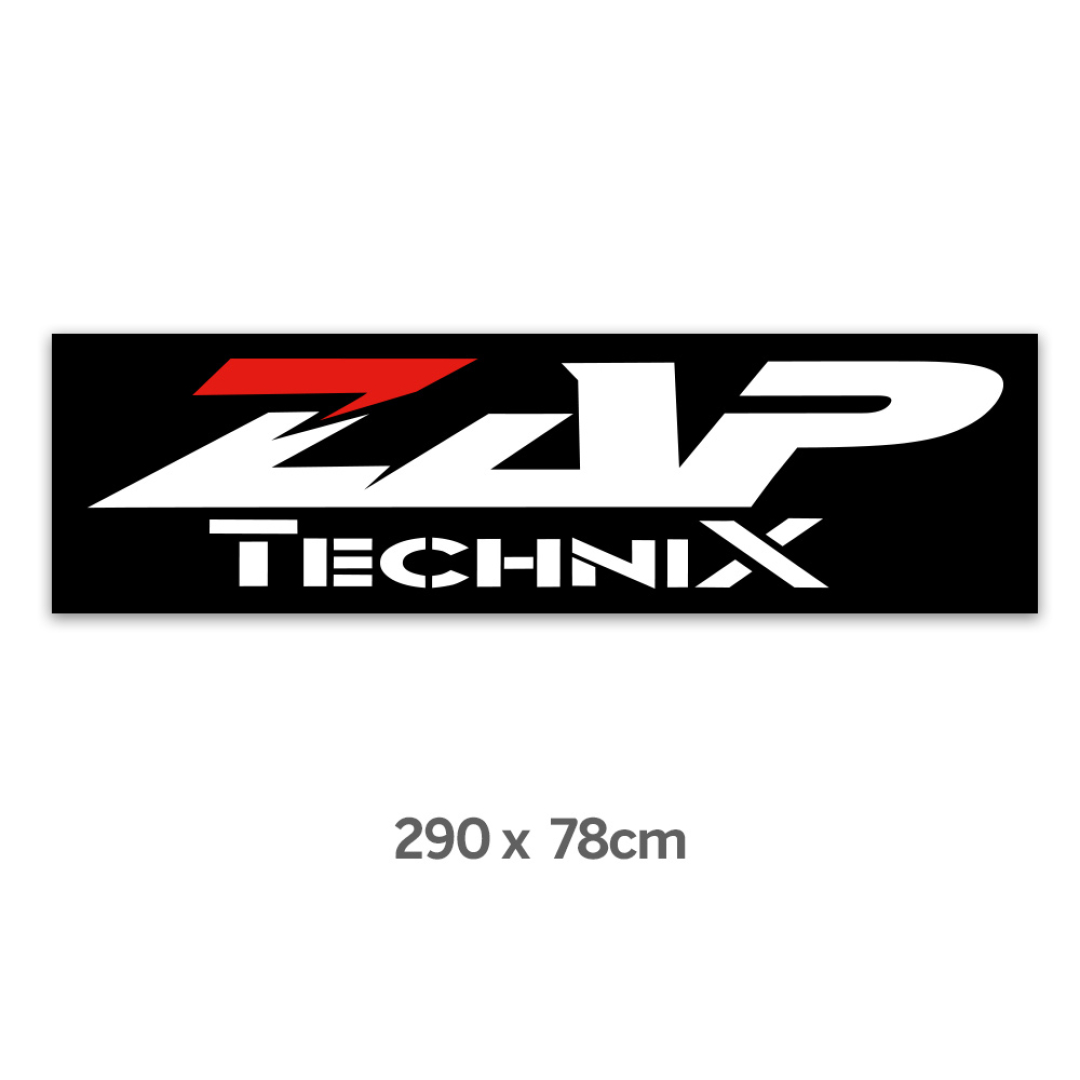 ZAP TechniX Großes Stoff-Banner 78cm x 290cm 4