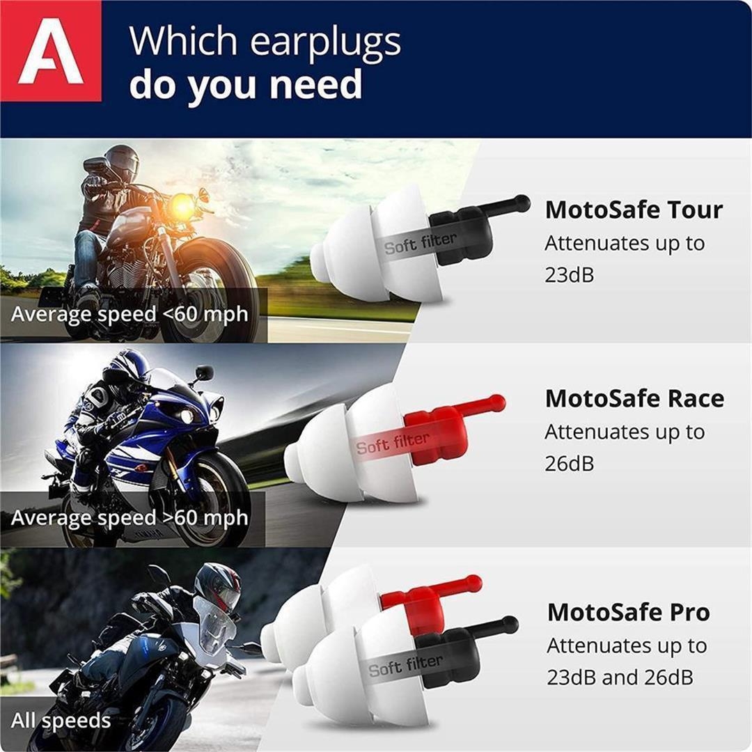 Alpine MotoSafe Pro Gehörschutz Ohrstöpsel Renn- und Touringstöpsel 7