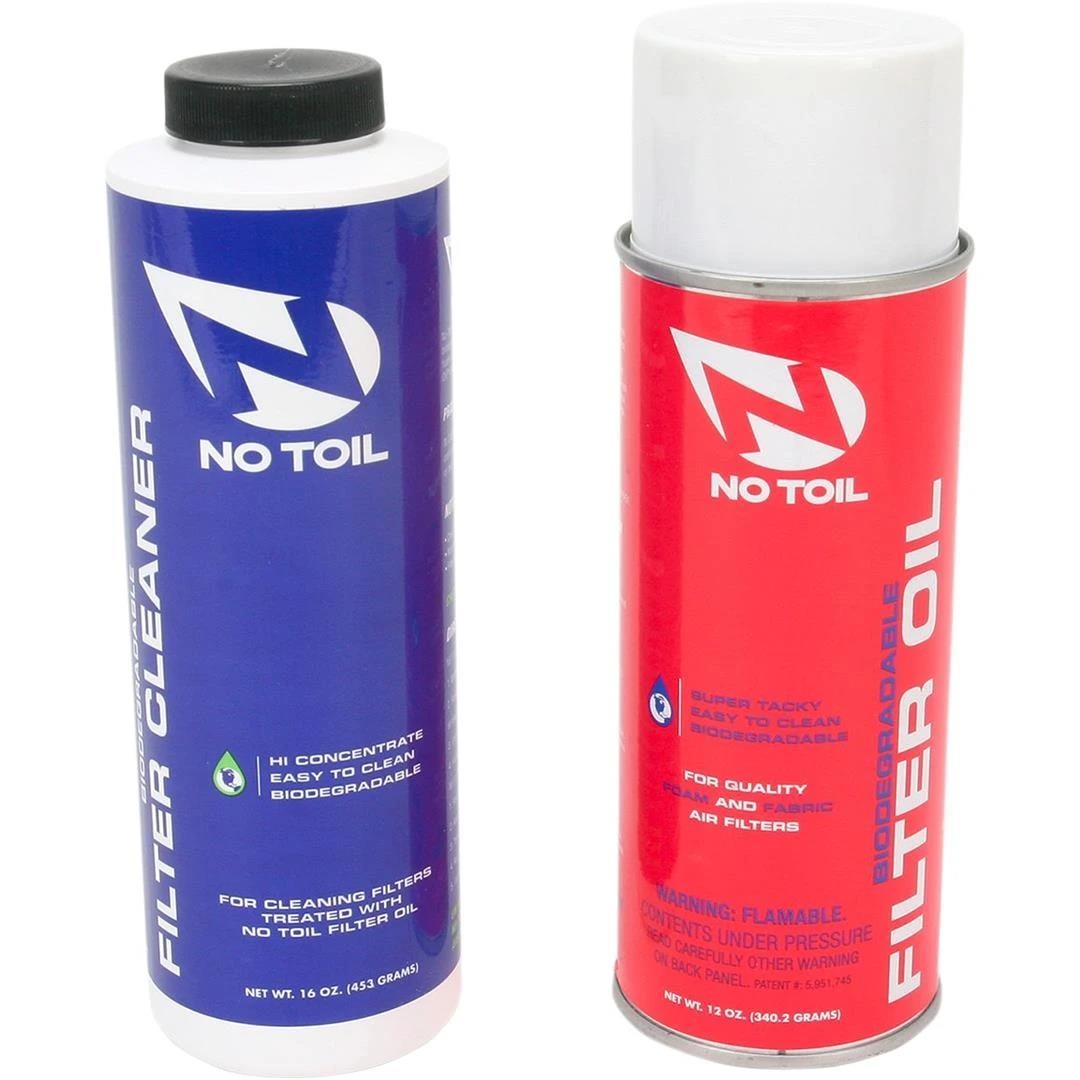 No-Toil Luftfilter Spray + Reiniger 2PK – Luftfilteröl und Reiniger Set 4