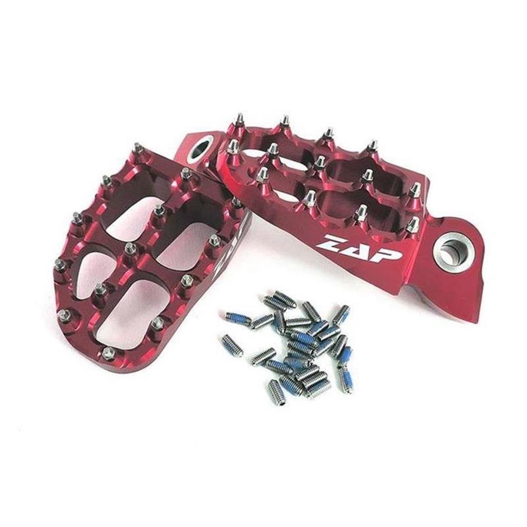 ZAP TechniX E-Peg Fußraste Yamaha, Gas Gas, KTM, HSQ rot. für KTM SX -> 2015, EXC -> 2016 3