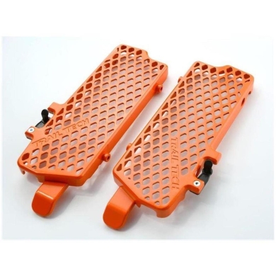 Hardenduro Kühlerschutz / Radiator Guards Orange 2