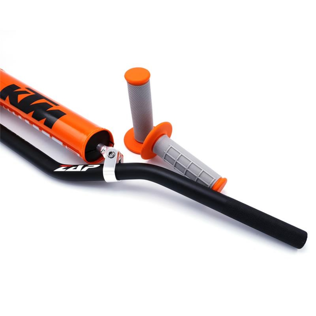 MX-Lenker 22mm – aus 7075 T6 Ergal Aluminum schwarz mit Lenkerpolster + Griffen 3