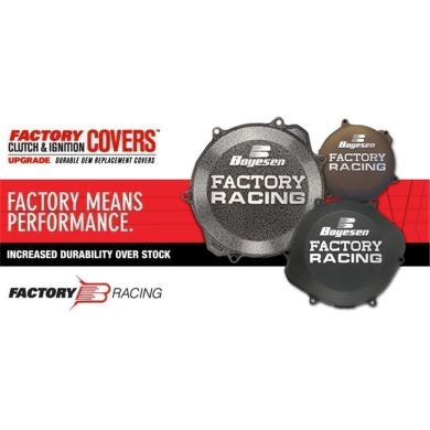 Boyesen Factory Kupplungsdeckel Kawasaki KX 250 05-07 Schwarz