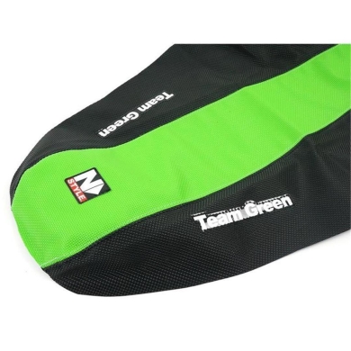 Kawasaki TEAM GREEN Sitzbezug Schwarz/Grün Kx 450 19-