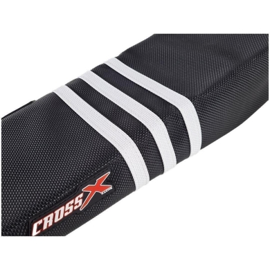 CrossX TLD Sitzbezug für KTM SX(F) 16-18 EXC(F) 17-19 Schwarz Weiß