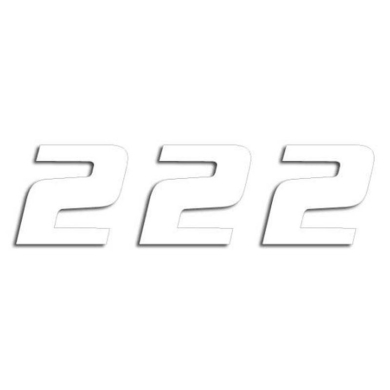 Startnummern weiss 3St. 20x25cm