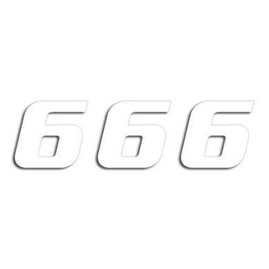 Startnummern weiss 3St. 20x25cm