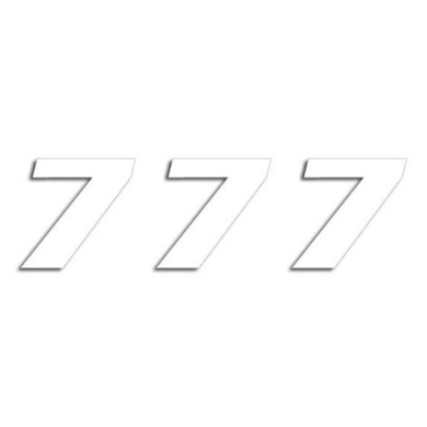 Startnummern weiss 3St. 20x25cm 4