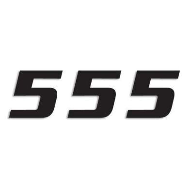 Startnummern schwarz 3St. 20x25cm