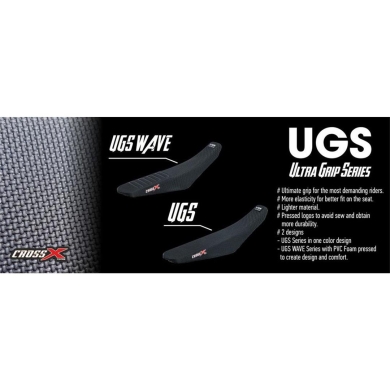 CrossX Sitzbezug UGS-WAVE Yamaha YZ 125/250 2022- Grau Schwarz