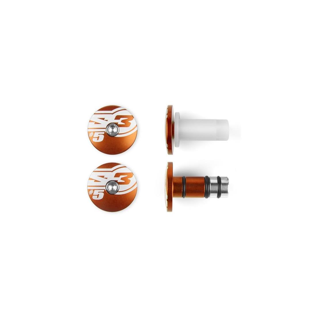 S3 Lenkerenden #5 Ø14mm Orange S3 Lenkerenden #5 Ø14mm Orange 2