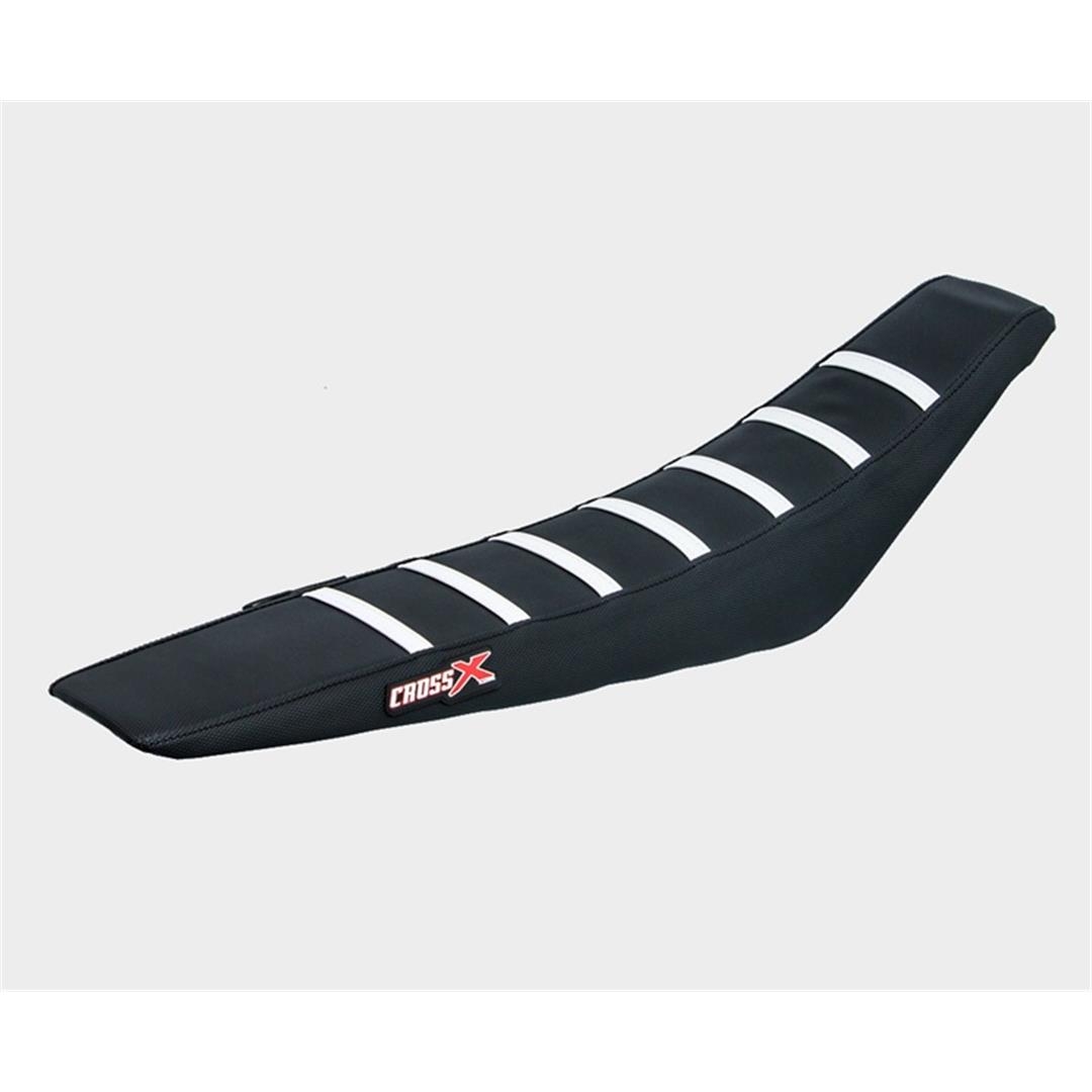 CrossX Sitzbezug Full Traction für Husqvarna TC/FC 23-, TE/FE 24- Schwarz/Weiß