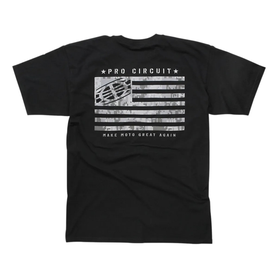 TEE PC FLAG BLK SM 4
