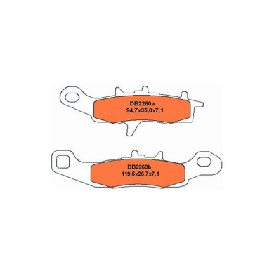 Bremsbeläge vorne Quad Kawasali KVF700 04-09 KFX / KSF 450 08- rechts