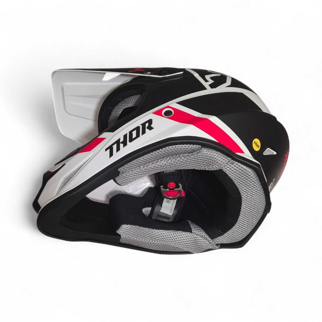 THOR Sector Split MX-Helm – Matte White/Black – Einzelstück Deko – Größe M THOR Sector Split MX-Helm – Matte White/Black – Einzelstück Deko – Größe M 7