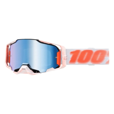 100% Armega Brille – GOGGLE ARMEGA TUBULAR verspiegelt blau