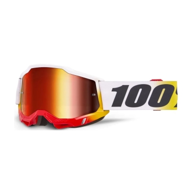 100% Accuri 2 Brille – GOGGLE ACCURI 2 TORKEN – MIRROR rot LENS