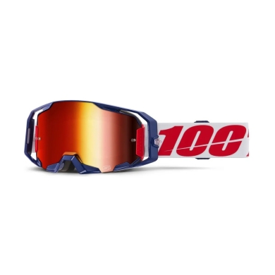 100% Armatic Brille – GOGGLE ARMATIC MACH Z rot verspiegelt
