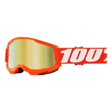 100% Strata 2 Brille – GOGGLE STRATA 2 Kinder OR verspiegelt gold