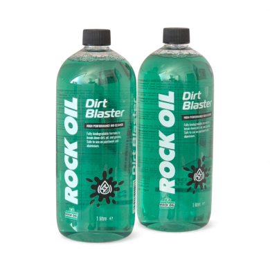 Rock Oil Dirt Blaster 2x 1 L – Hochwirksamer Bio Reiniger für dein Offroad-Bike