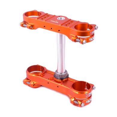 Gabelbrücke Xtrig ROCS tech für KTM SX/SXF/XC offset 22mm orange