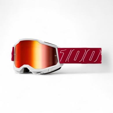 100% Accuri 2 Brille – GOGGLE AC2 REDLINE rot verspiegelt